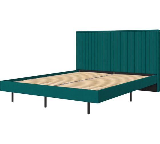Кровать Divan24 Сонна 140х200 см, изумрудный велюр (Велутто 20) 77400455