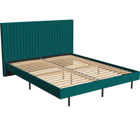 Кровать Divan24 Сонна 140х200 см, изумрудный велюр (Велутто 20) 77400455