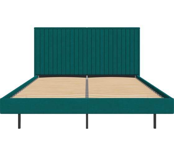 Кровать Divan24 Сонна 140х200 см, изумрудный велюр (Велутто 20) 77400455