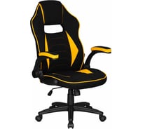 Игровое кресло DOBRIN RICK цвет сиденья черно-желтый, цвет основания черный LMR-132B_P_TT-black-yellow