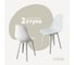 Комплект стульев пластиковых DERSTUHL 2 шт Plast White Eames, белый, DSL044.101.2 1