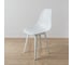 Комплект стульев пластиковых DERSTUHL 4 шт Plast White Eames, белый, DSL044.101.4 7