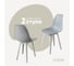 Комплект стульев пластиковых DERSTUHL 2 шт Plast White Eames, светло-серый, DSL044.102.2 1