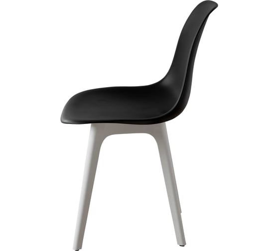 Комплект стульев пластиковых DERSTUHL 4 шт Plast White Eames, черный, DSL044.110.4