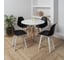 Комплект стульев пластиковых DERSTUHL 4 шт Plast White Eames, черный, DSL044.110.4 2