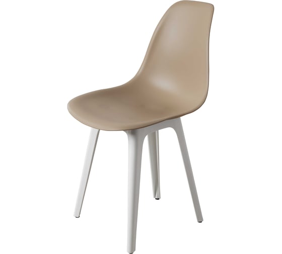 Комплект стульев пластиковых DERSTUHL 4 шт Plast White Eames, темно-бежевый, DSL044.113.4