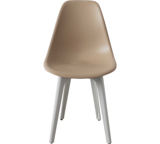 Комплект стульев пластиковых DERSTUHL 4 шт Plast White Eames, темно-бежевый, DSL044.113.4