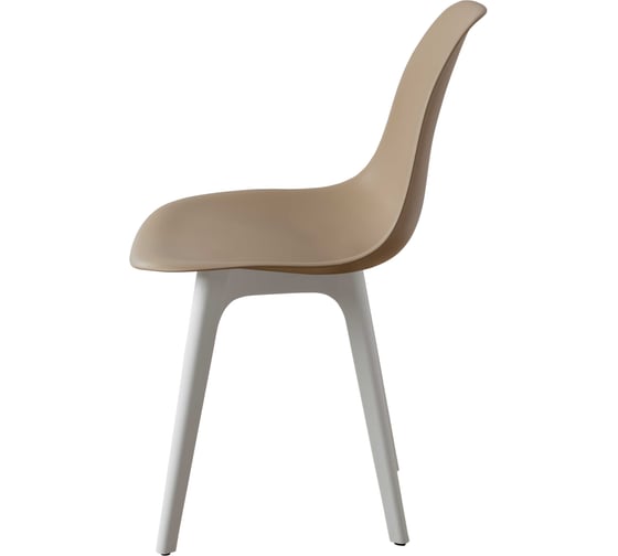 Комплект стульев пластиковых DERSTUHL 4 шт Plast White Eames, темно-бежевый, DSL044.113.4