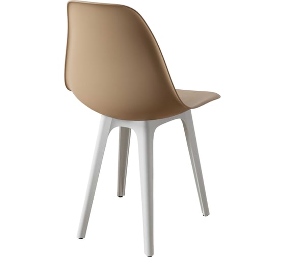 Комплект стульев пластиковых DERSTUHL 4 шт Plast White Eames, темно-бежевый, DSL044.113.4