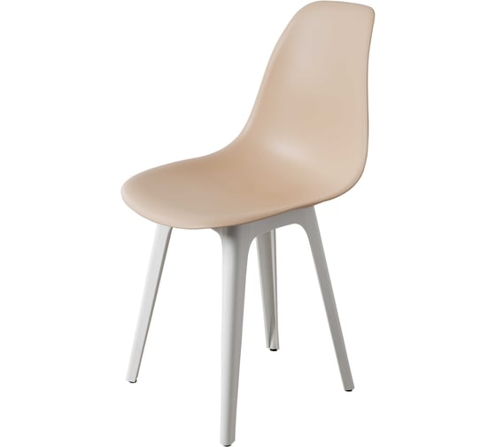 Стул пластиковый DERSTUHL Plast White Eames, теплый бежевый DSL044.114