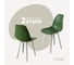 Комплект стульев пластиковых DERSTUHL 2 шт Plast White Eames, темно-зеленый, DSL044.116.2 1
