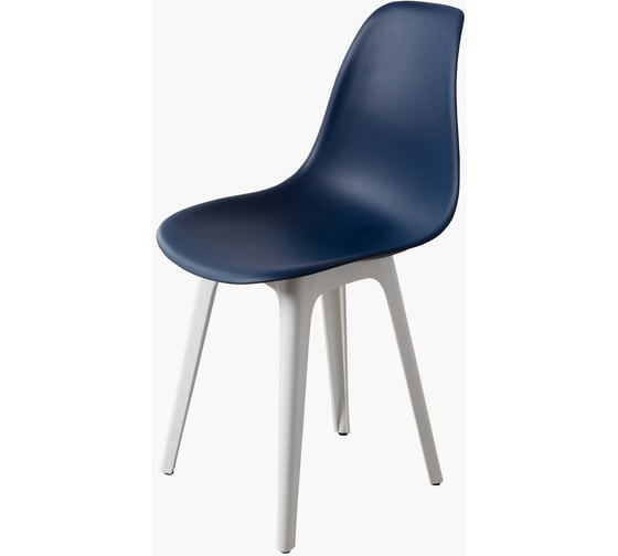 Стул DERSTUHL Plast White Eames, темно-синий, комплект 2 шт DSL044.117.2