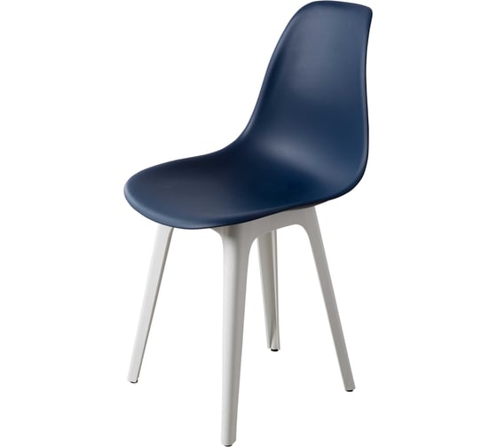 Стул DERSTUHL Plast White Eames, темно-синий, комплект 2 шт DSL044.117.2