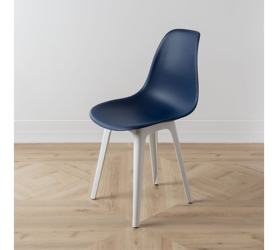 Комплект стульев пластиковых DERSTUHL 4 шт Plast White Eames, темно-синий, DSL044.117.4