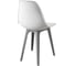 Стул пластиковый DERSTUHL Plast Grey Eames, белый DSL044.201 6
