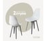 Комплект стульев пластиковых DERSTUHL 2 шт Plast Grey Eames, белый, DSL044.201.2 1