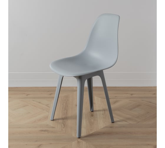 Комплект стульев пластиковых DERSTUHL 4 шт Plast Grey Eames, светло-серый, DSL044.202.4