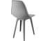 Комплект стульев пластиковых DERSTUHL 4 шт Plast Grey Eames, светло-серый, DSL044.202.4 7