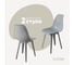 Комплект стульев пластиковых DERSTUHL 2 шт Plast Grey Eames, светло-серый, DSL044.202.2 1