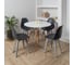 Комплект стульев пластиковых DERSTUHL 4 шт Plast Grey Eames, темно-серый, DSL044.203.4 2