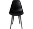 Комплект стульев пластиковых DERSTUHL 4 шт Plast Grey Eames, черный, DSL044.210.4 4
