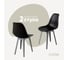 Комплект стульев пластиковых DERSTUHL 2 шт Plast Grey Eames, черный, DSL044.210.2 1