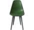 Комплект стульев пластиковых DERSTUHL 4 шт Plast Grey Eames, темно-зеленый, DSL044.216.4 4