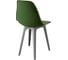 Комплект стульев пластиковых DERSTUHL 4 шт Plast Grey Eames, темно-зеленый, DSL044.216.4 6