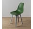 Комплект стульев пластиковых DERSTUHL 4 шт Plast Grey Eames, темно-зеленый, DSL044.216.4 7