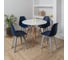 Комплект стульев пластиковых DERSTUHL 4 шт Plast Grey Eames, темно-синий, DSL044.217.4 2