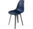Комплект стульев пластиковых DERSTUHL 4 шт Plast Grey Eames, темно-синий, DSL044.217.4 3