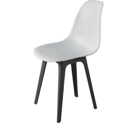 Стул пластиковый DERSTUHL Plast Dark Grey Eames, белый DSL044.301