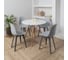 Комплект стульев пластиковых DERSTUHL 2 шт Plast Dark Grey Eames, светло-серый, DSL044.302.2 2