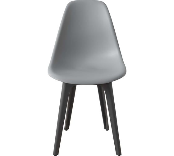 Комплект стульев пластиковых DERSTUHL 4 шт Plast Dark Grey Eames, светло-серый, DSL044.302.4