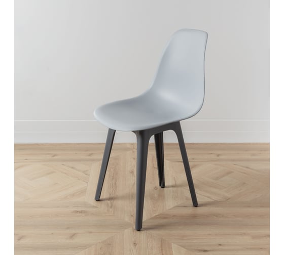 Комплект стульев пластиковых DERSTUHL 4 шт Plast Dark Grey Eames, светло-серый, DSL044.302.4