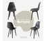 Комплект стульев пластиковых DERSTUHL 4 шт Plast Dark Grey Eames, темно-серый, DSL044.303.4 1