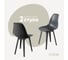 Комплект стульев пластиковых DERSTUHL 2 шт Plast Dark Grey Eames, темно-серый, DSL044.303.2 1
