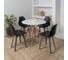 Комплект стульев пластиковых DERSTUHL 4 шт Plast Dark Grey Eames, черный, DSL044.310.4 2