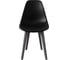 Комплект стульев пластиковых DERSTUHL 4 шт Plast Dark Grey Eames, черный, DSL044.310.4 4