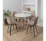 Комплект стульев пластиковых DERSTUHL 2 шт Plast Dark Grey Eames, темно-бежевый, DSL044.313.2 2