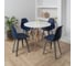Комплект стульев пластиковых DERSTUHL 4 шт Plast Dark Grey Eames, темно-синий, DSL044.317.4 2