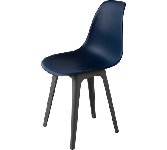 Стул пластиковый DERSTUHL Plast Dark Grey Eames, темно-синий DSL044.317