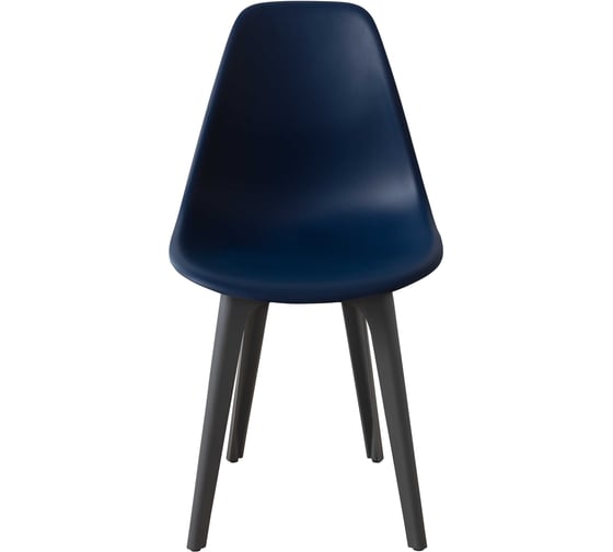 Стул пластиковый DERSTUHL Plast Dark Grey Eames, темно-синий DSL044.317
