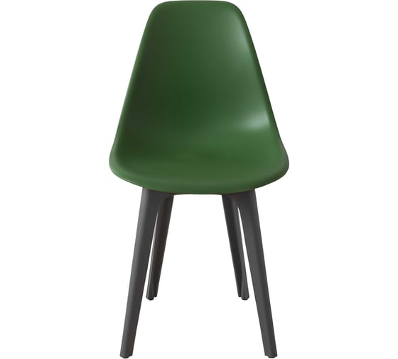 Комплект стульев пластиковых DERSTUHL 2 шт Plast Dark Grey Eames, темно-зеленый, DSL044.316.2