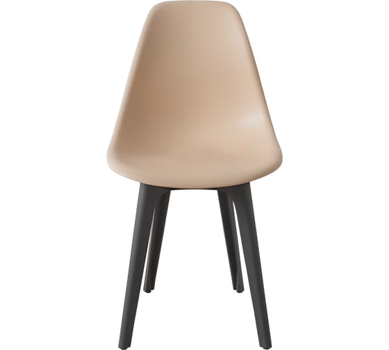 Комплект стульев пластиковых DERSTUHL 2 шт Plast Dark Grey Eames, теплый бежевый, DSL044.314.2
