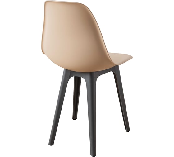 Комплект стульев пластиковых DERSTUHL 2 шт Plast Dark Grey Eames, теплый бежевый, DSL044.314.2