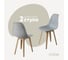 Комплект стульев пластиковых DERSTUHL 2 шт Plast Beige Eames, светло-серый, DSL044.402.2 1