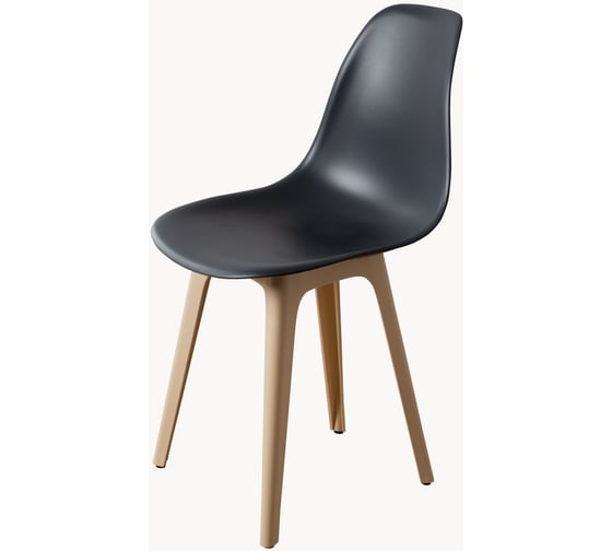 Стул DERSTUHL Plast Beige Eames, темно-серый DSL044.403