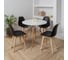 Комплект стульев пластиковых DERSTUHL 4 шт Plast Beige Eames, черный, DSL044.410.4 2