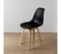 Комплект стульев пластиковых DERSTUHL 4 шт Plast Beige Eames, черный, DSL044.410.4 7